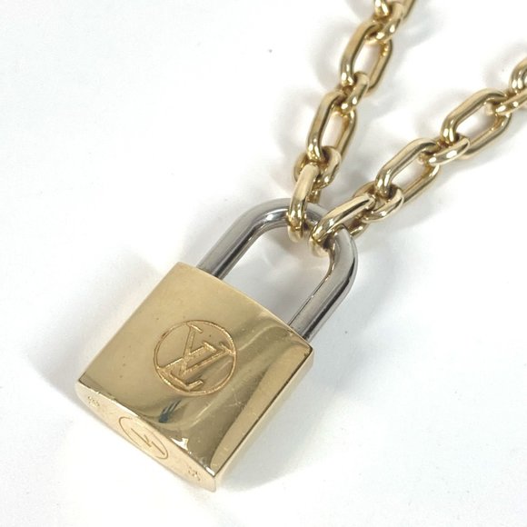 Louis Vuitton Necklace Men Gold LOUIS VUITTON Gold Necklace